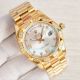 Replica Rolex Day Date II Gold Presidential Watch 41MM Silver Dial Diamond Bezel (5)_th.jpg